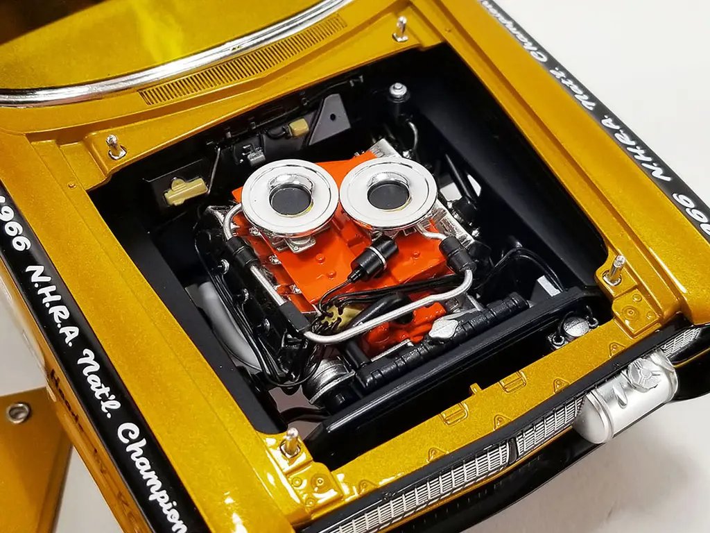 Limited Edition 1965 Plymouth AWB UFO Diecast Model – Gold Metallic, 1/18 Scale by ACME