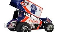 2022 Lucas Wolfe #5W Pabst Blue Ribbon Winged Sprint Car 1/18 Diecast by ACME