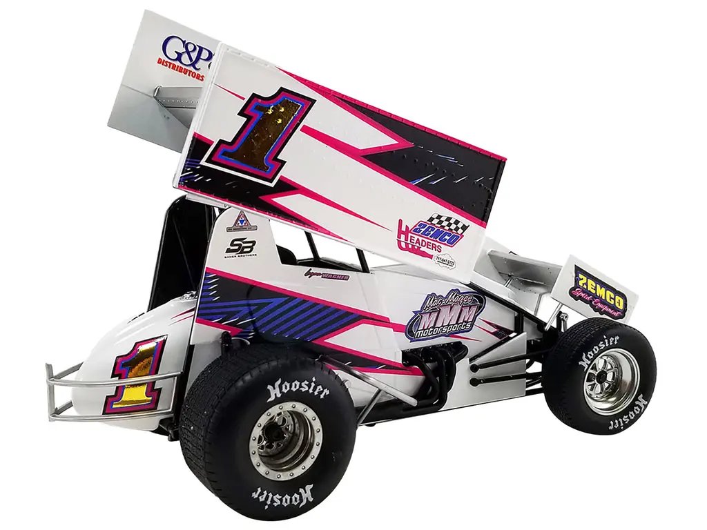 Logan Wagner #1 ZEMCO Winged Sprint Car 1/18 Diecast Model by ACME (2022)