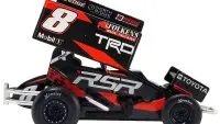 2023 Aaron Reutzel #8 Winged Sprint Car 1/50 Diecast Model - World of Outlaws by ACME