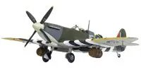 1/72 Corgi Diecast Supermarine Spitfire Mk.IX with Johnnie Johnson Figure - D-Day Normandy 1944