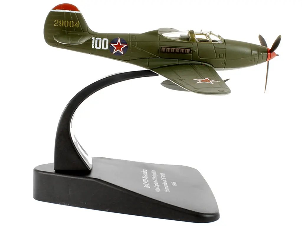 Bell P39 Airacobra Fighter Plane 1/72 Diecast Model – Capt. Alexander I. Pokryshkin, 16 GFAR Commander (1943) by Oxford Aviation