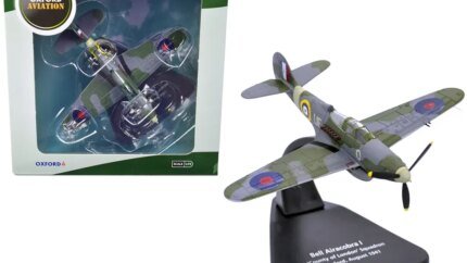 Bell Airacobra I Fighter 1/72 Diecast Model - Oxford Aviation Series