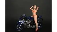 Hot Bike Model Cindy Figurine for 1/12 Scale Motorcycles - American Diorama Collectible