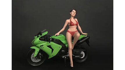 American Diorama Hot Bike Model Elizabeth Figurine for 1/12 Scale Motorcycles
