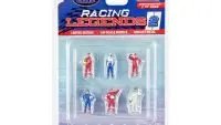 Limited Edition Racing Legends 2 Diecast Set: 6 Driver Figures for 1/64 Scale Models by American Diorama