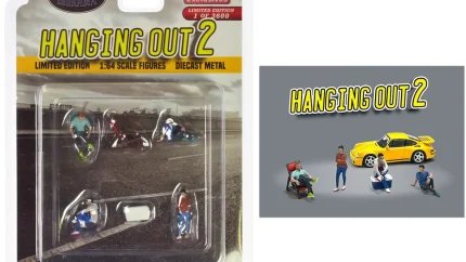 Limited Edition 'Hanging Out 2' 6-Piece Diecast Figure Set for 1/64 Scale Models by American Diorama