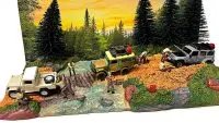 Explore Adventure: 1/64 Scale Overland Off-Road Diorama with Forest Backdrop by American Diorama