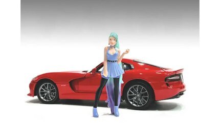 Cosplay Girls Figure 4 for 1/18 Scale Models by American Diorama: Enhance Your Collection