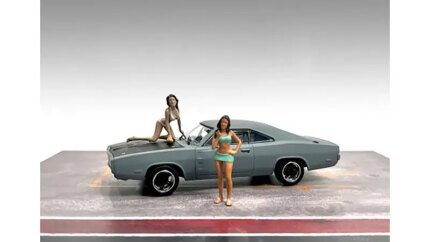 Car Wash Girls Dorothy & Barbara 1/43 Scale Figures by American Diorama