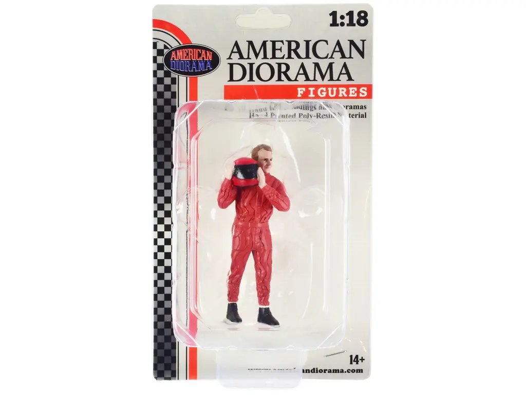 70s Racing Legends Figures Set A & B for 1/18 Scale Models by American Diorama 4 70s Racing Legends Figures Set A & B for 1/18 Scale Models by American Diorama - Image 4