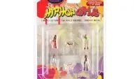 Limited Edition 1/64 Scale 'Hip Hop Girls' Diecast Set - 6 Piece American Diorama Collectible
