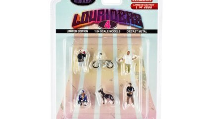 Exclusive Lowriders 4 Diecast Set: Limited Edition 1/64 Scale Models by American Diorama