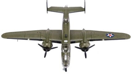 1/72 Diecast North American B-25B Mitchell 'Whirling Dervish' Bomber Model - 17th Bomber Group USAF