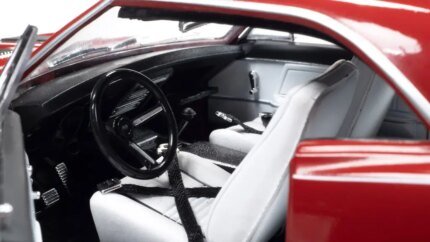 1967 Chevrolet Camaro RS/SS Bolero Red with White Stripe and White Interior "Hemmings Motor News" Magazine Cover Car (March 2014) 1/18 Diecast Model Car by Auto World