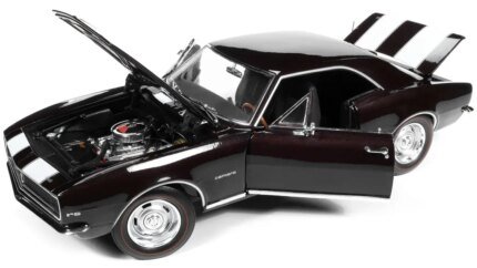 1967 Chevrolet Camaro Z/28 Royal Plum with White Stripes "Muscle Car & Corvette Nationals" (MCACN) 1/18 Diecast Model Car by Auto World