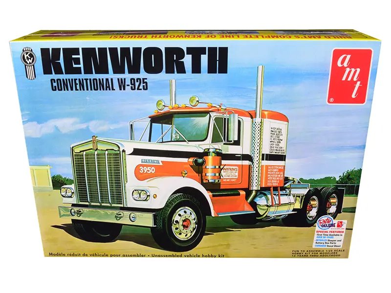 Diecast Model Cars wholesale toys dropshipper drop shipping Skill 3 Model Kit Kenworth Conventional W-925 Tractor 1/25 Scale AMT AMT1021 drop shipping wholesale drop ship drop shipper dropship dropshipping toys dropshipper diecast drop shipper dropsh Skill 3 Model Kit Kenworth Conventional W-925 Tractor 1/25 Scale Model by AMT