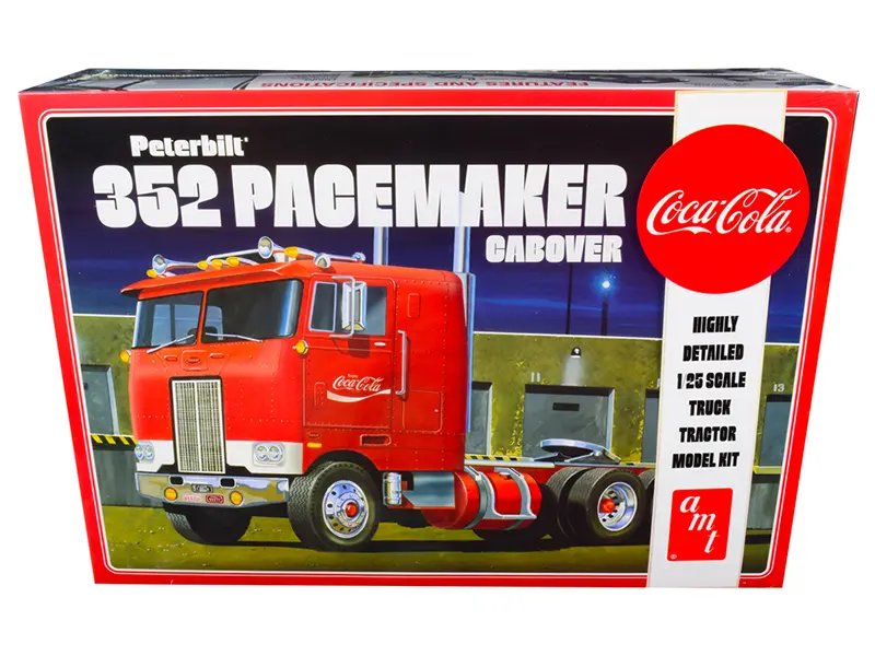 Build the Iconic Coca-Cola Peterbilt 352 Cabover Truck: AMT 1/25 Scale Model Kit