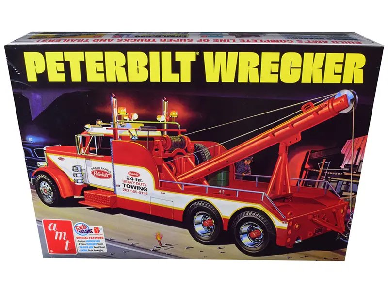 Diecast Model Cars wholesale toys dropshipper drop shipping Skill 3 Model Kit Peterbilt Wrecker Tow Truck 1/25 Scale AMT AMT1133 drop shipping wholesale drop ship drop shipper dropship dropshipping toys dropshipper diecast drop shipper dropshippers.
Build Your Own Peterbilt Wrecker Tow Truck: AMT 1/25 Scale Model Kit