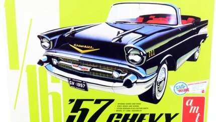Build Your Dream: 1957 Chevrolet Bel Air Convertible 2-in-1 Model Kit by AMT - 1/16 Scale