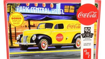Build the Iconic 1940 Ford Sedan Delivery 'Coca-Cola' Model Kit by AMT - 1/25 Scale with Display Base