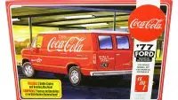 Build the 1977 Coca-Cola Ford Delivery Van Model Kit with AMT's 1/25 Scale Vending Machine & Crates