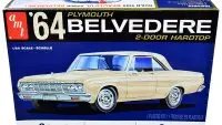 1964 Plymouth Belvedere Coupe Hardtop 1/25 Scale Model Kit by AMT - Skill 2