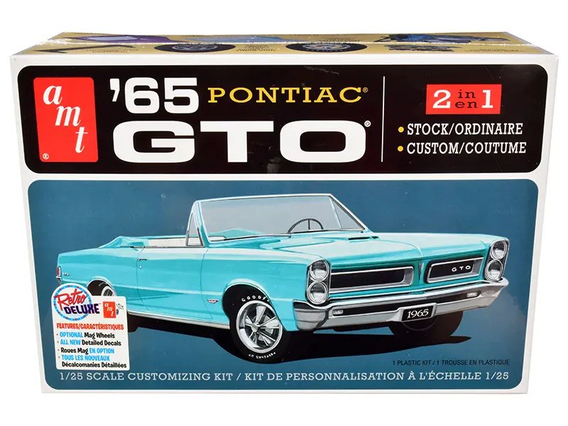 Diecast Model Cars wholesale toys dropshipper drop shipping Skill 2 Model Kit 1965 Pontiac GTO 2-in-1 Kit 1/25 Scale AMT AMT1191 M drop shipping wholesale drop ship drop shipper dropship dropshipping toys dropshipper diecast drop shipper dropshippers Build Your Dream: 1965 Pontiac GTO 2-in-1 Model Kit by AMT - 1/25 Scale