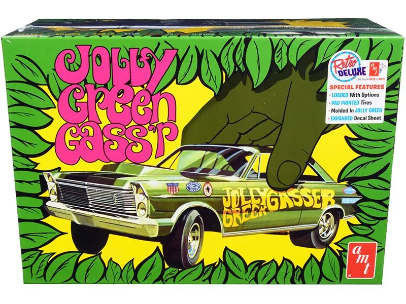 Build the 1965 Ford Galaxie ‘Jolly Green Gasser’ 1/25 Scale Model Kit by AMT