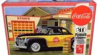 Build the 1941 Plymouth Coupe Coca-Cola Model Kit: AMT 1/25 Scale with Bottle Crates