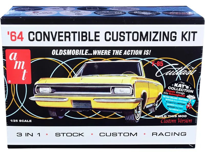 Build Your Dream: 1964 Oldsmobile Cutlass F-85 Convertible 1/25 Scale Model Kit by AMT