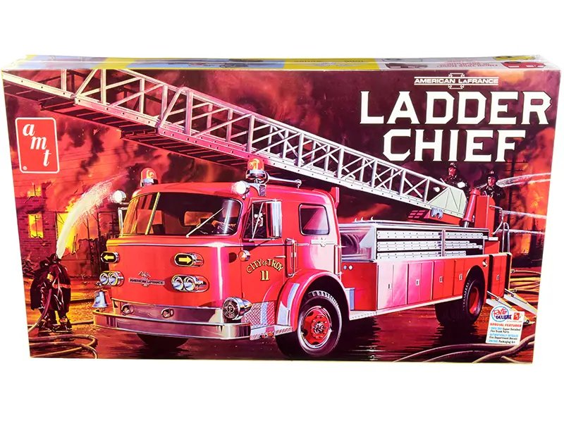 Build the Iconic American LaFrance Ladder Chief Fire Truck: 1/25 Scale Model Kit by AMT