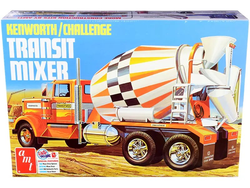 Build Your Own Kenworth Cement Mixer: AMT 1/25 Scale Model Kit