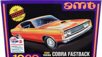 Build Your Dream: 1969 Ford Torino Cobra Fastback 3-in-1 Model Kit by AMT - 1/25 Scale