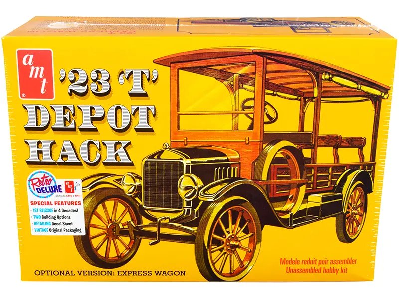 Build & Customize: AMT 1923 Ford T Depot Hack 2-in-1 Model Kit 1/25 Scale
