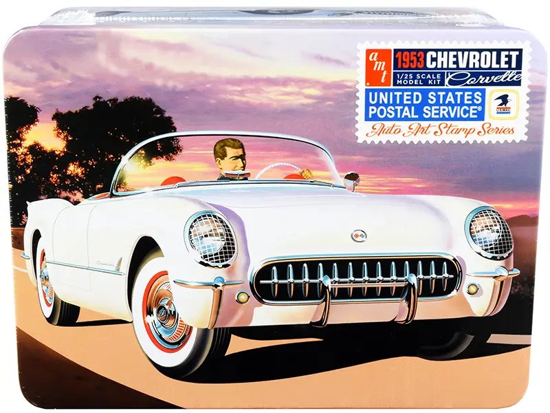 1953 Chevrolet Corvette USPS Model Kit 1/25 Scale Collectible Tin by AMT