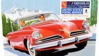 1953 Studebaker Starliner USPS Model Kit 1/25 Scale by AMT - Collectible Tin Box Included