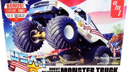 Build Your Own Chevrolet Silverado USA-1 Monster Truck: 1/25 Scale Model Kit by AMT