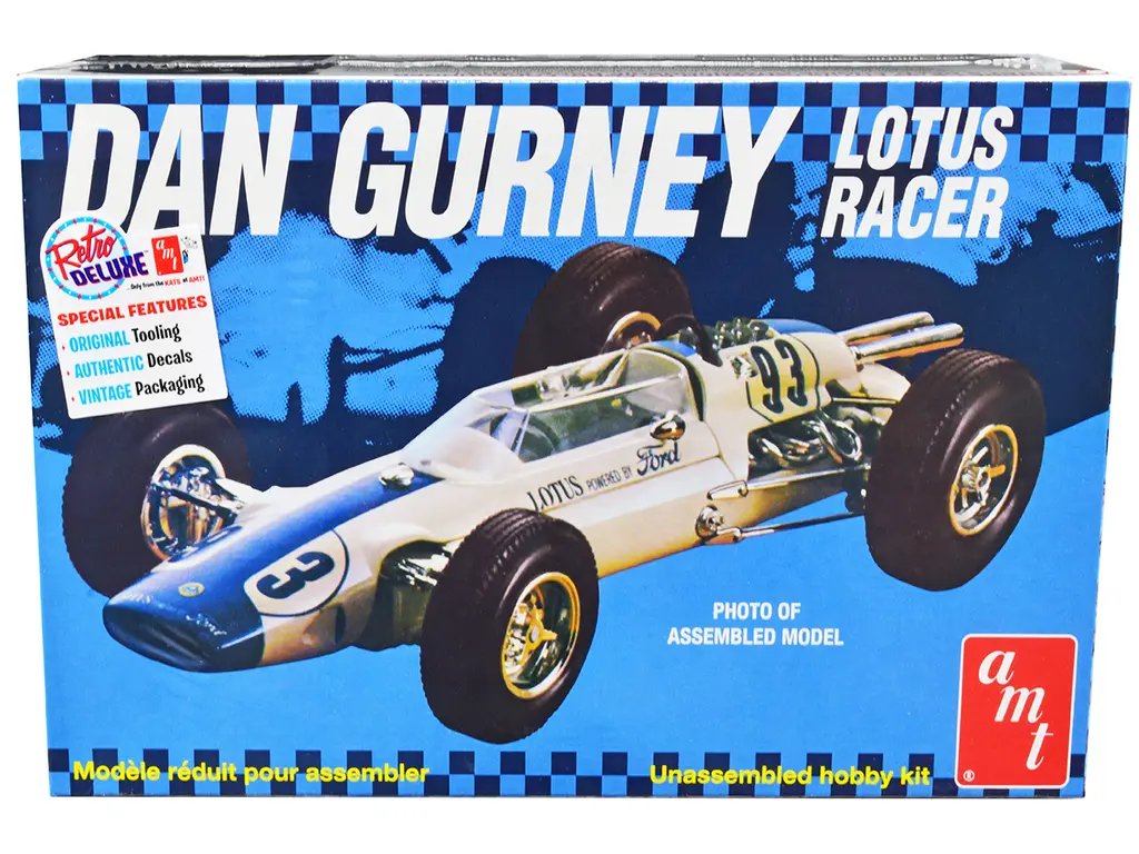 AMT Skill 2 Dan Gurney Lotus Racer 1/25 Scale Model Kit 3 AMT Skill 2 Dan Gurney Lotus Racer 1/25 Scale Model Kit - Image 3