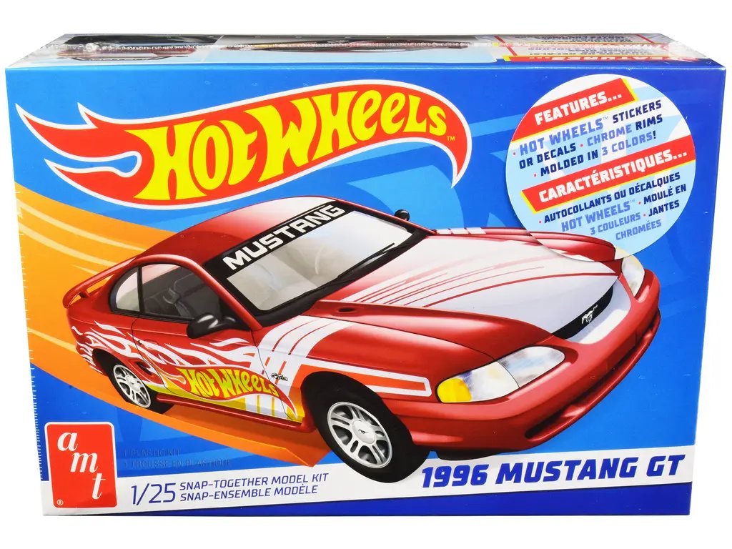 Build Your Own 1996 Ford Mustang GT Hot Wheels Model Kit - AMT 1/25 Scale 2 Build Your Own 1996 Ford Mustang GT Hot Wheels Model Kit - AMT 1/25 Scale - Image 2