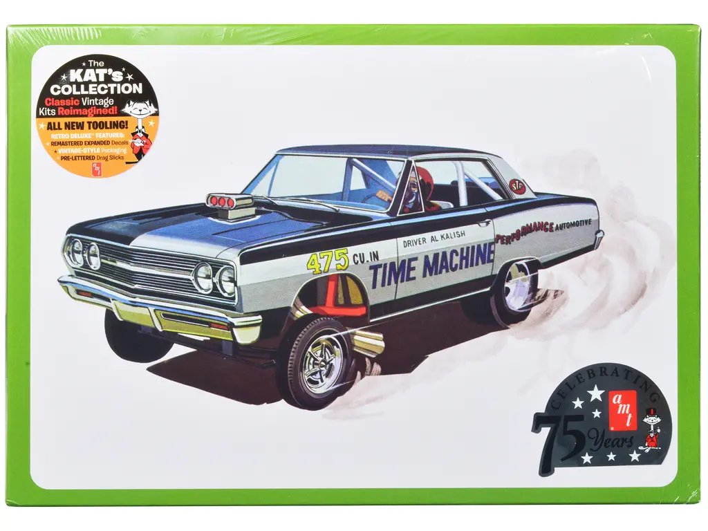 1965 Chevrolet Chevelle AWB Funny Car 'Time Machine' 1/25 Scale Model Kit by AMT 2 1965 Chevrolet Chevelle AWB Funny Car 'Time Machine' 1/25 Scale Model Kit by AMT - Image 2