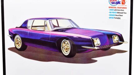 1963 Studebaker Avanti 3-in-1 Model Kit 1/25 Scale by AMT – Skill 2 Car Building Set