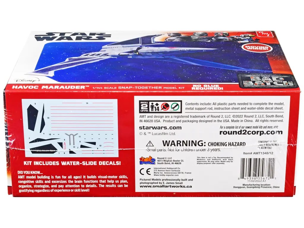 Build Your Own Havoc Marauder: 1/144 Scale Model Kit from Star Wars: The Bad Batch by AMT