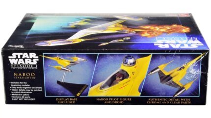 Build Your Own Naboo Starfighter: 1/48 Scale Model Kit from Star Wars Episode I by AMT