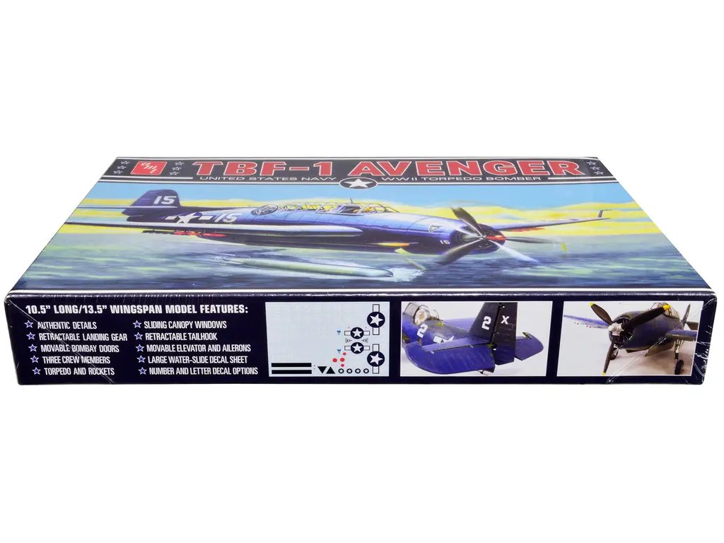 AMT 1/48 Scale Grumman TBF-1 Avenger WWII US Navy Model Kit