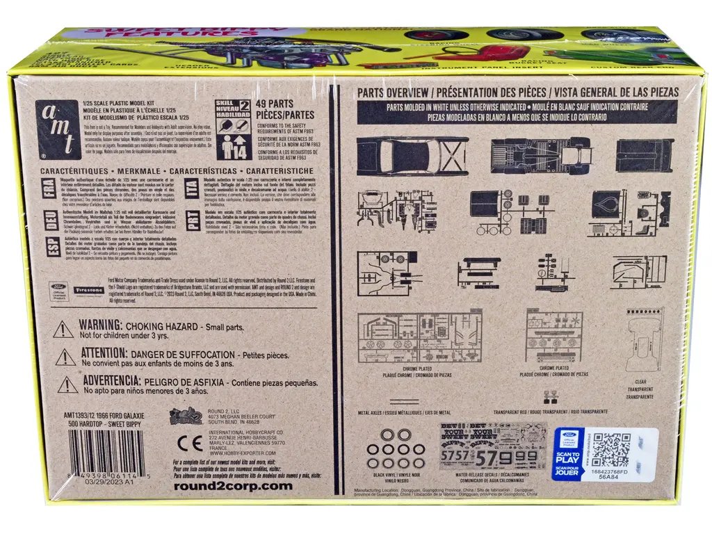 Build Your Dream: 1966 Ford Galaxie 500 'Sweet Bippy' 4-in-1 Model Kit by AMT 3 Build Your Dream: 1966 Ford Galaxie 500 'Sweet Bippy' 4-in-1 Model Kit by AMT - Image 3