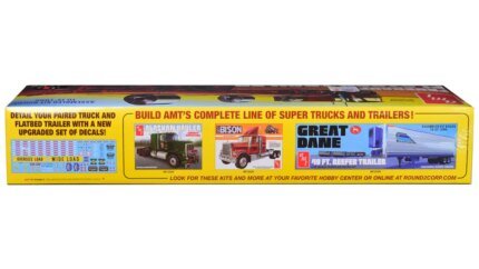 AMT Skill 3 Fruehauf Flatbed Trailer 1/25 Scale Model Kit - Perfect for Hobbyists