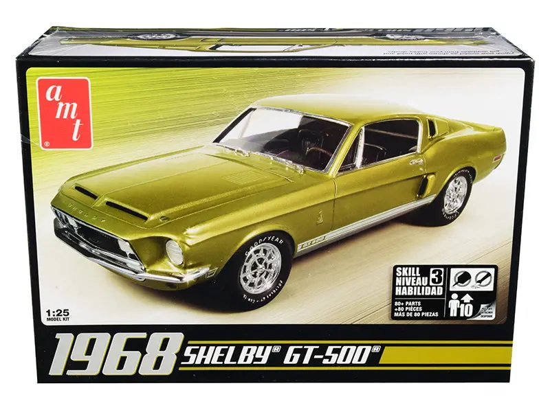 Build Your Dream: 1968 Ford Mustang Shelby GT-500 1/25 Scale Model Kit by AMT