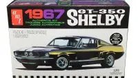 Build Your Dream: 1967 Ford Mustang Shelby GT350 Black 1/25 Scale Model Kit by AMT