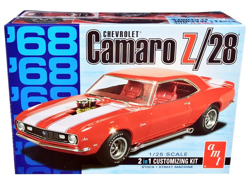 Build Your Dream: 1968 Chevrolet Camaro Z/28 2-in-1 Model Kit by AMT – 1/25 Scale